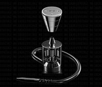 Nouvelle conception de chicha électrique en acier inoxydable, portable, mini, avec boîte cadeau
