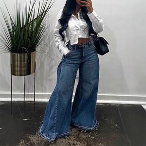 Customizable <strong>Frayed</strong> <strong>Hem</strong> Soft Touch Comfort Fit <strong>Women</strong> <strong>Jeans</strong> - Product Image 1
