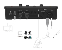 Capture vidéo HDMI USB pour vlog et diffusion en direct |   Table de mixage audio pour jeux, carte son USB, interface audio, contrôleur DJ, console numérique
