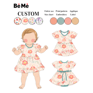 Vestitino Pagliaccetto per Neonata con Stampa <span class=keywords><strong>Zucca</strong></span>, Maniche Corte con Volant e Bordo Teal, Personalizzabile, Outfit Estivo per Bambine, Abbigliamento Quotidiano - Product Image 2