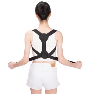 Corrector de <span class=keywords><strong>Postura</strong></span> de Neopreno Transpirable y Ajustable para Hombres, Soporte para la Espalda y Columna Vertebral, Cinturón de Soporte - Product Image 4