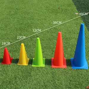 製造卸売PEソフトプラスチック18CM7インチロゴコーンロードブロックスポーツ用品サッカーサッカー敏捷性トレーニング