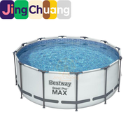 Piscine hors-sol ronde Jingchuang56420 pour adultes et enfants, grand bassin à poissons