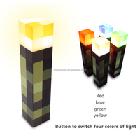 Taschenlampe Mine Licht Spiel Peripherie LED Nachtlicht ändern Pixel Licht Geburtstags geschenk