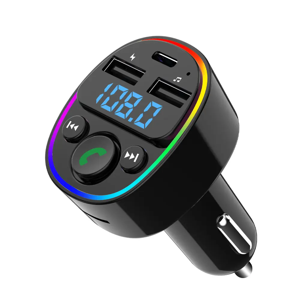 12V Car Available New Style BT Car Kit FM Wireless MP3 Player Hands Free Dual USB Charger Fm Transmitter Mp3 Car Player