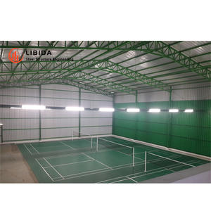 Suministro de fábrica Estructura de acero prefabricada de construcción rápida Almacén de pasillo deportivo de baloncesto con diseño personalizado - Product Image 2