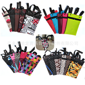 Bicycle Handlebar Bag Multicolor Adjustable Strap Cloth Material With Interior <b>Storage</b> For Bike Front <b>Basket</b> Use - Product Image 4