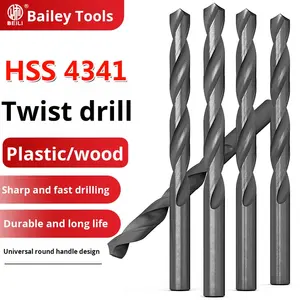 <span class=keywords><strong>Foret</strong></span> hélicoïdal BEILI HSS 4341 1,0-13 mm à tige droite pour le perçage du bois, du plastique et des métaux fins - Product Image 1
