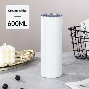 Tasse à sublimation droite de 20 oz en acier inoxydable 304, <span class=keywords><strong>mug</strong></span> thermique avec couvercle transparent, fourniture directe transfrontalière, articles de boisson - Product Image 6