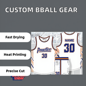 バスケットボールスポーツウェアジャージ通気性クイックドライユニフォームセットデザイン昇華バスケットボールウェア - Product Image 2