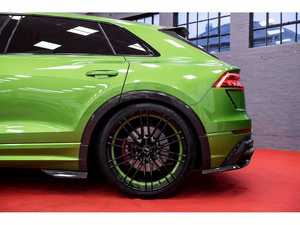 Kit de carrocería de fibra de carbono seco de alta calidad para Audi RSQ8 <span class=keywords><strong>ABT</strong></span> estilo parachoques delantero labio rejilla alerón de techo faldas laterales rueda cejas - Product Image 5