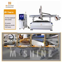 Máquina CNC de 4 Ejes M-shine 2030 Eficiente con Cambio de Herramienta Automático, Router CNC Profesional para Trabajar Madera, PVC y MDF