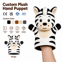 Créez Votre Propre Design : Marionnettes à Main en Peluche Ultra Douces, Marionnettes à Doigts Personnages Zèbre, Hamster, Souris pour l'Éducation et le Soulagement du Stress
