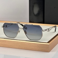 MAY GENERAL I 61-12-145 Lunettes de soleil de haute qualité pour hommes et femmes, lunettes de soleil de créateur, style punk classique, luxe, acétate, UV400