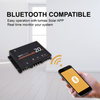 Contrôleur de charge solaire intelligent MPPT 12V 24V 20A, chargeur solaire intelligent pour camping-car, caravane, bateau, camping
