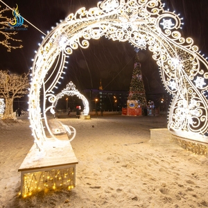 Nieuwjaarsdag Buiten Feestelijke Lantaarn Decoratie LED Boogverlichting - Product Image 4