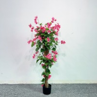 Décoration d'événements de mariage en intérieur, centre de table en plastique avec fleurs artificielles, feuilles hautement réalistes, plantes d'intérieur lavables