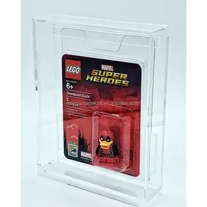 MS New Design Action figur Acryl Vitrine für LEGO SDCC San Diego Comic Con Mini figuren Comic Collection Display Box