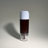 Flacon compte-gouttes en plastique ambré opaque de 20 ml avec embout aiguille pour essence, tonique et huile
