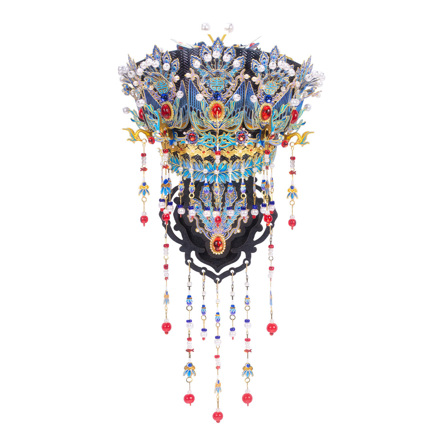 Jewels and phoenix shaped ornaments