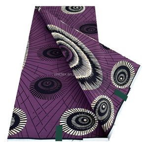 Superbe Tissu Imprimé Wax Holland Ankara 6 Yards, Coton Africain Motif Néerlandais, <span class=keywords><strong>Pagne</strong></span> Africain Idéal pour la Couture et les Loisirs Créatifs - Product Image 3