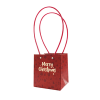 INUNION nouveau Design joyeux noël imprimé étanche bouquets de fleurs boîtes d'emballage joyeuses vacances carton fleuriste cadeaux sacs