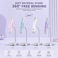 Lampe à ongles professionnelle sans fil AI avec support magnétique, séchage rapide UV LED, rotative à 360°, en ABS/métal
