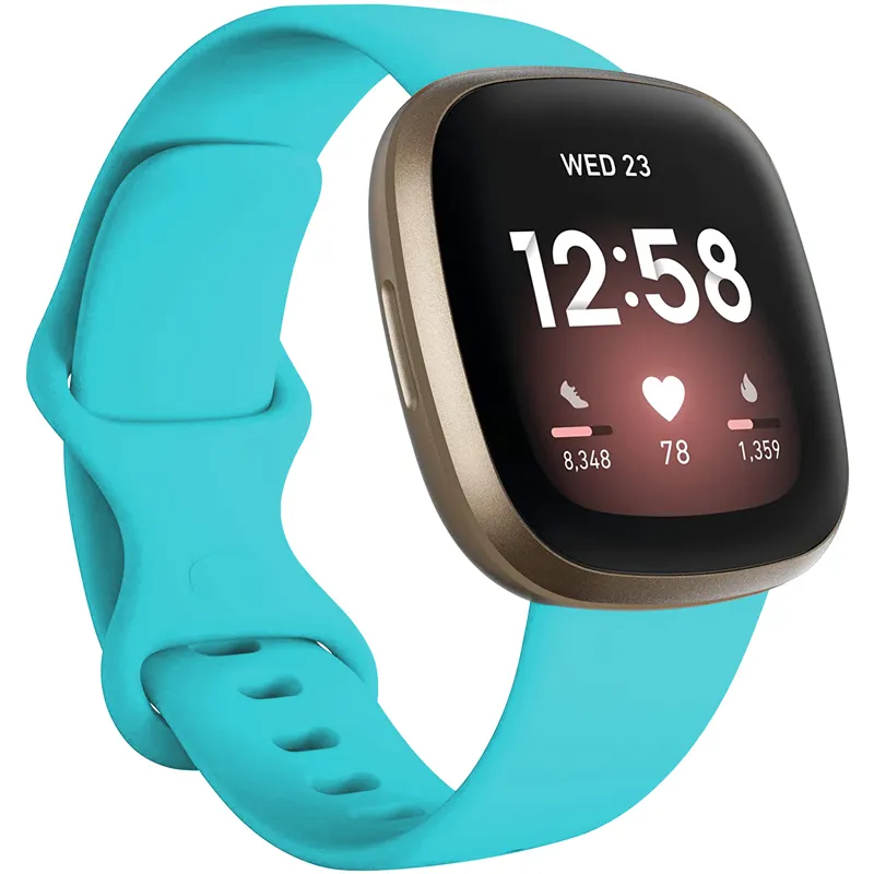 Fitbit Versa 3 스마트 시계 밴드 Fitbit Sense 팔찌 스포츠 소프트 실리콘 스트랩 교체 손목 시계 스트랩