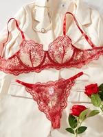 Lingerie sexy en dentelle raffinée pour femmes élégantes, transparente, florale, sensuelle, exotique, ensembles de nuit.