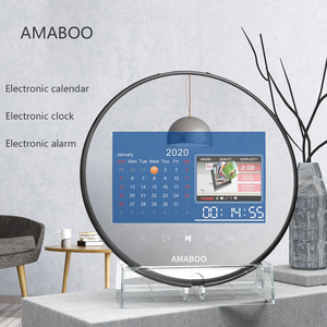 Khung Ảnh Kỹ Thuật Số Đen Tròn <span class=keywords><strong>7</strong></span> Inch AMABOO, Gương Ma Thuật Trang Điểm, Ngoại Hình Cao Cấp - Product Image 4