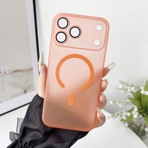 <span class=keywords><strong>Coque</strong></span> magnétique à chargement sans fil ultra fine pour <span class=keywords><strong>iPhone</strong></span> Air 17 16 15 14 13 12 <span class=keywords><strong>11</strong></span> Pro Max Film d'objectif transparent mat - Product Image 2