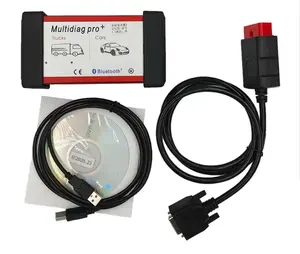 Alat diagnostik multiag, alat diagnostik multiag Hitam Pro + nirkabel Tcs V2021.11 EOBD OBD 2, alat diagnostik mobil dan truk