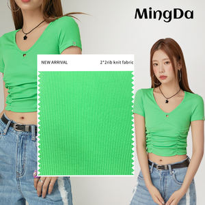 Органический хлопок искусственный шелк спандекс ткань <span class=keywords><strong>2</strong></span>*<span class=keywords><strong>2</strong></span> ребра вязать для женщин камзол Премиум комфорт и стиль - Product Image 3