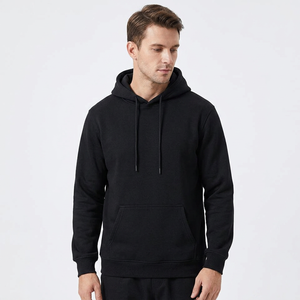 Sweat à capuche unisexe 100% coton, polaire, uni, avec logo personnalisé, impression numérique, respirant, séchage rapide, pour sports d'hiver - Product Image 1