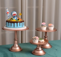 Support à gâteau rond en fer coloré, présentoir à desserts et pour mariages, pour les célébrations d'anniversaire et autres événements, outils pour gâteaux