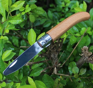 Coltello Pieghevole Artigianale con Manico in <span class=keywords><strong>Legno</strong></span> di Faggio e Blocco ad Anello Manuale, Coltello da Sicurezza <span class=keywords><strong>per</strong></span> Bambini - Product Image 4