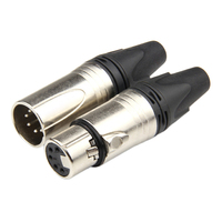 Connecteur XLR mâle 3 broches nickelé à souder pour microphone, prise Cannon pour câble audio équilibré, système de mixage et d'enceintes