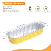 Vente en gros de mini moules en aluminium pour pain, barquettes jetables de qualité alimentaire, étiquette personnalisée acceptable