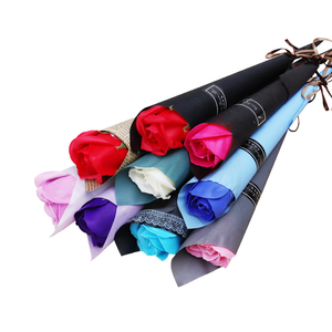 Oso de Rosa artificial perfumado realista de 25cm, decoración para graduación, <span class=keywords><strong>Navidad</strong></span>, Día de San Valentín, elegante Regalo De Rosa para mamá - Product Image 1