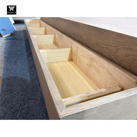 Poutres de plafond en contreplaqué avec placage en chêne blanc pour maisons, panneaux de plafond en bois, décoration intérieure