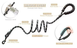 สายจูงสุนัขแบบยุทธวิธี ทำจากไนลอน ทนทาน ใช้สำหรับเดินทางนอกบ้าน พร้อมหูจับ EVA อุปกรณ์สำหรับสัตว์เลี้ยง สำหรับฝึกสุนัข วิ่ง และเดิน - Product Image 4