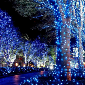 Lumière féérique solaire LED en PVC imperméable pour extérieur, décoration de jardin, lumière à piquet en forme de cerisier, de pêcher, pour Noël, mariage, fête - Product Image 1