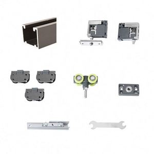 WEKIS Modern 3/7 Inch Bi-Folding Aluminium Zinc Alloy Concealed Sliding Barn Door Hardware <b>Kits</b> for Kitchen Living Room Bedroom - Product Image 2