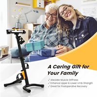 Appareil de rééducation à domicile robuste avec cadre en acier et résistance réglable, pédalier pour bras et jambes, idéal pour les seniors