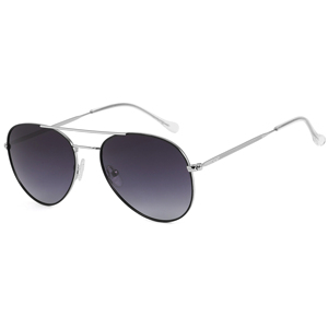 Lunettes de soleil pilote ovales à monture intégrale, verres dégradés marron, protection UV 100%, unisexe, protection solaire pour adultes - Product Image 4