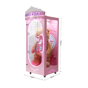 Máquina de juego de entretenimiento para interiores con fecha rosa que funciona con monedas para interiores, muñeca con garra, tijeras expendedoras, regalo de <span class=keywords><strong>corte</strong></span>, ciudad de juego en inglés - Product Image 6