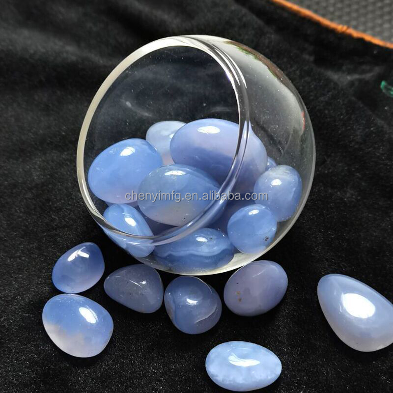 3A Agata di pizzo blu caduta 2-4 cm