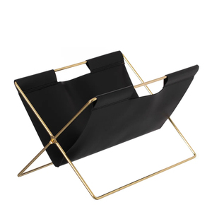 Portariviste pieghevole in pelle nera 9-in cesto <span class=keywords><strong>per</strong></span> libri e <span class=keywords><strong>porta</strong></span> giornali <span class=keywords><strong>per</strong></span> salotti e uffici domestici - Product Image 6