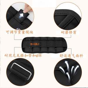 Fitness Weight Black Custom Logo Adjustable Arm <b>Legs</b> Sandbag <b>Exercise</b> Training Ankle Weights - Product Image 4