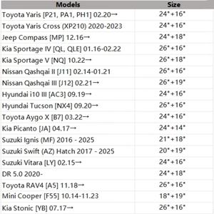 Essuie-glaces Novoflow adaptateurs multifonctionnels à lames toutes saisons compatibles avec le crochet, la broche latérale, le bouton poussoir, le bras de languette de pincement - Product Image 6